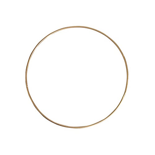 Metall Ring, Größe S zum Verzieren in Gold, 25 cm.