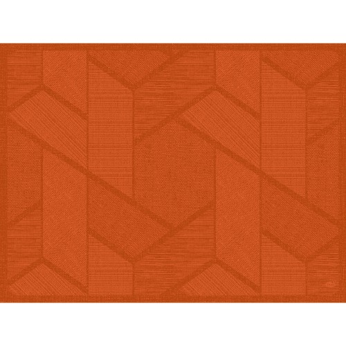 Duni Dunicel Tischsets Elwin Mandarin, 30 x 40 cm mit Muster Ton in Ton.