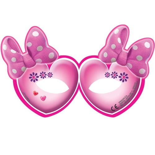 6er Pack Party-Masken Minnie