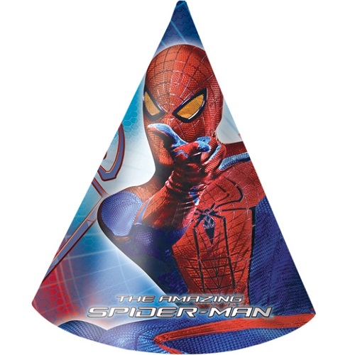 6er Pack Party Hütchen Spiderman