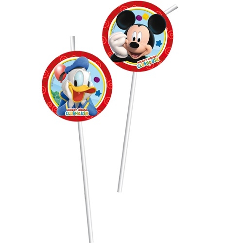 6er Pack Trinkhalme Playful Mickey