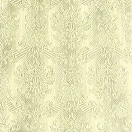 15er Pack Servietten Elegance creme, 33 x 33 cm.