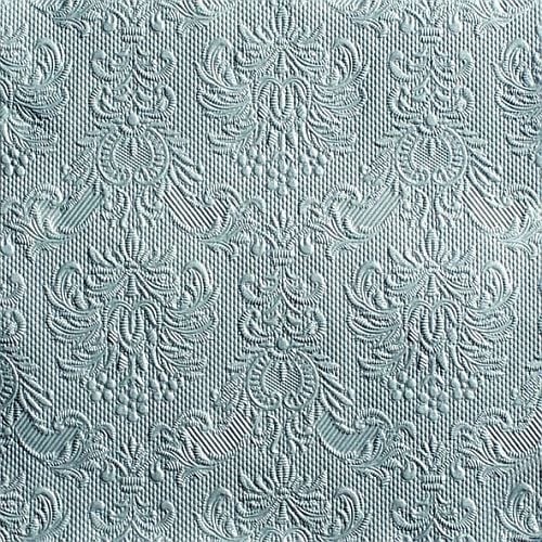 15er Pack Servietten Elegance in Silber, 33 x 33 cm.