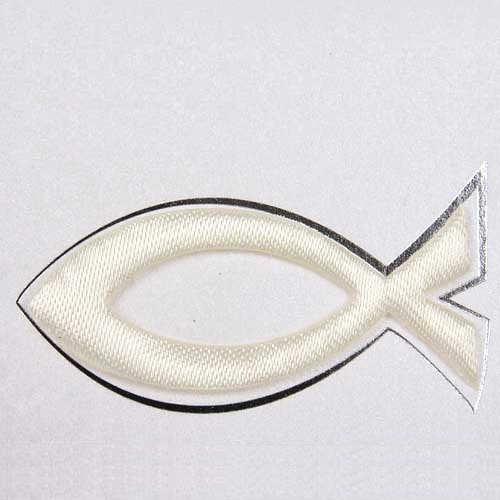 Einladungskarte Fisch in Creme Metallic