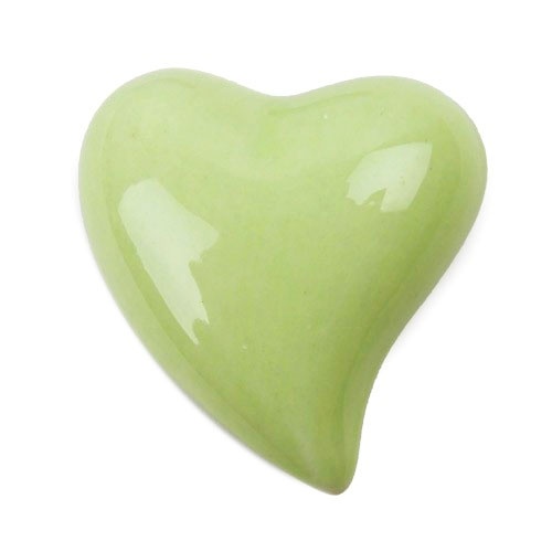Herz Keramik Grün Pastell