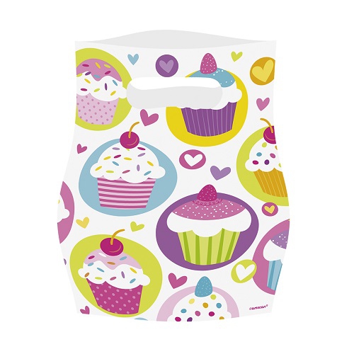 6er Pack Mitgebsel Partytüten Cupcake