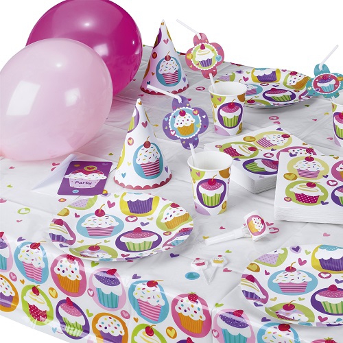 6er Pack Party-Hütchen Cupcake