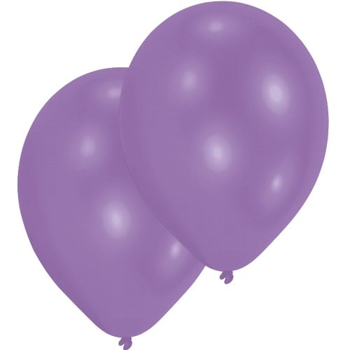 10er Pack Luftballons in Violett.