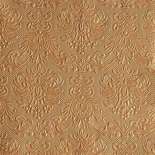 15er Pack Servietten Elegance taupe, 33 x 33 cm.