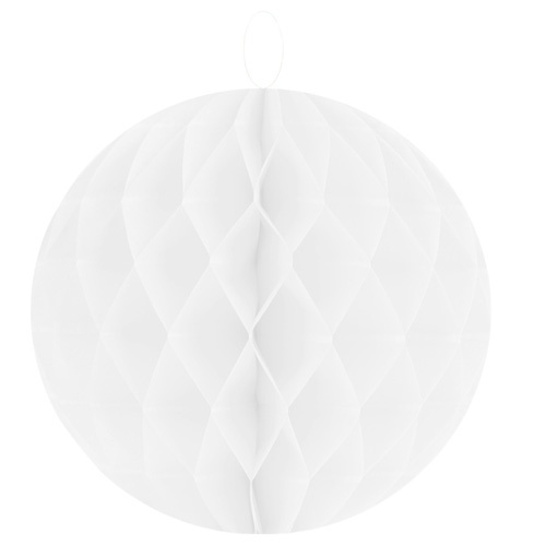 2 Wabenbälle in Weiß, 30 cm