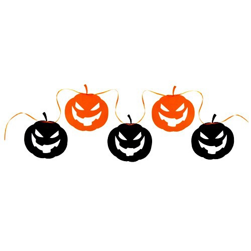 6 Meter Wimpelkette Halloween Kürbisse.