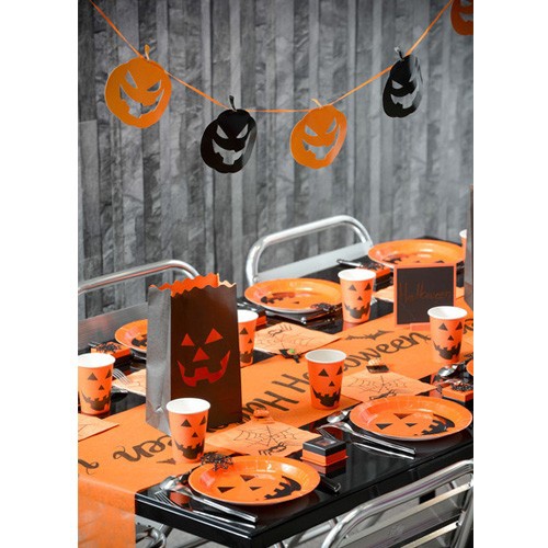 6 Meter Wimpelkette Halloween Kürbisse.