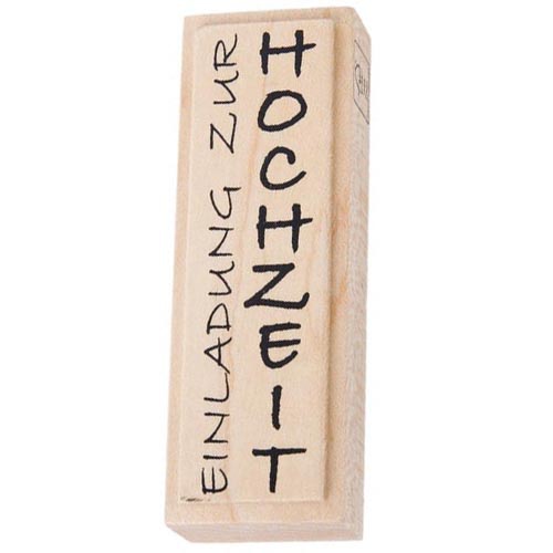 Stempel -Einladung zur Hochzeit-, 85 x 25 mm