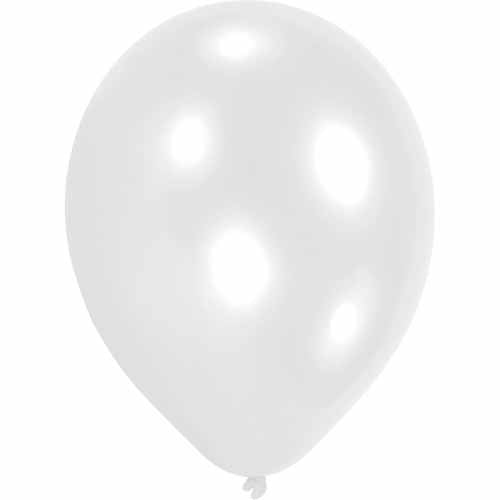 10 Luftballons in Weiß, 20,3 cm Durchmesser