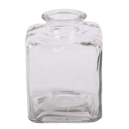 Glas Väschen eckig, 10 cm.