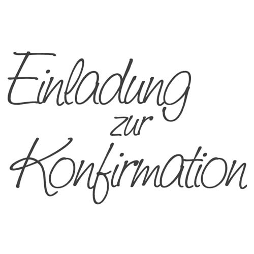 Stempel -Einladung zur Konfirmation-, 70 x 45 mm