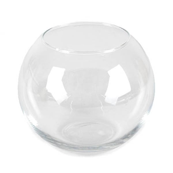 Glas Vase Kugel, Größe S, 11,5 cm.