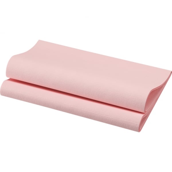 60er Pack Duni Bio Dunisoft Servietten, 40 x 40 cm in Mellow Rose.