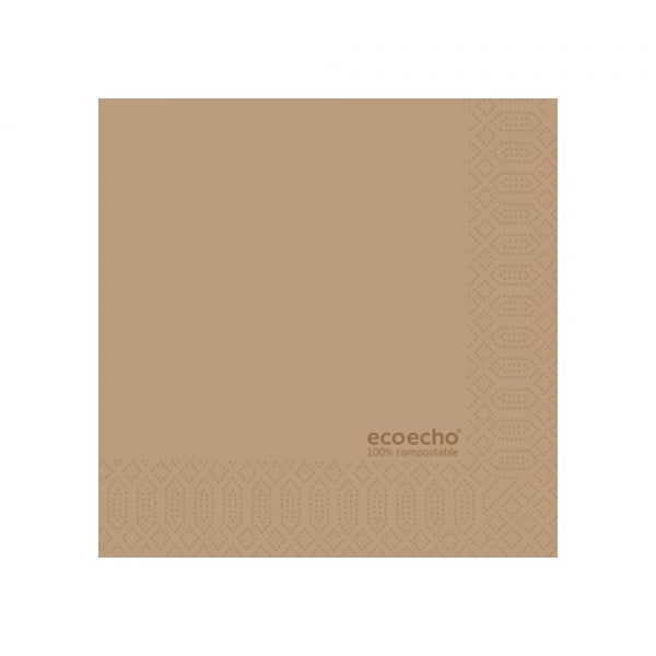 Duni ecoecho® Zelltuch Cocktail-Servietten, 100 % kompostierbar, 2-lagig, 24 x 24 cm - aus dem Duni ecoecho® Sortiment setzen Sie ein Zeichen in Sachen Nachhaltigkeit, höchster Qualität und Stil.