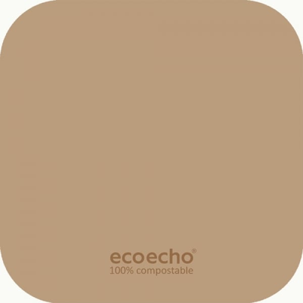 Duni Glasuntersetzer in Eco Brown, 8-lagig, 100 % kompostierbar, 85 x 85 mm