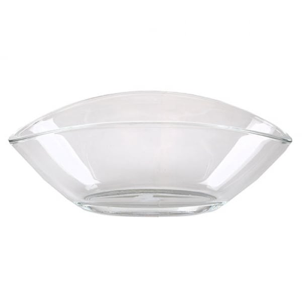 Kleine Glasschale oval, klar, 16,5 cm.