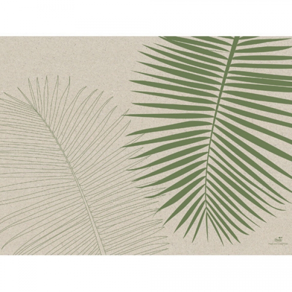 Duni Tischsets Leaf aus Gras hergestellt, 30 x 40 cm.