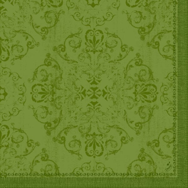 Duni Dunilin Servietten Opulent Spring in Leaf Green, 40 x 40 cm