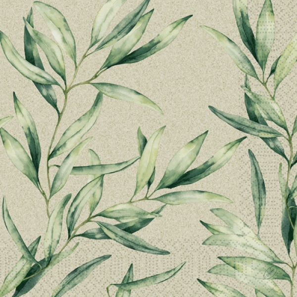 Duni Zelltuch Servietten Foliage, 40 x 40 cm