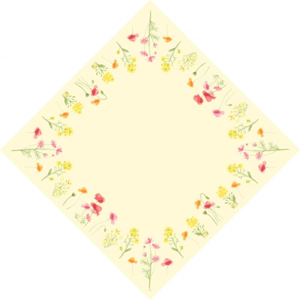 Duni Dunisilk® Mitteldecken Poppy Field, abwischbar.