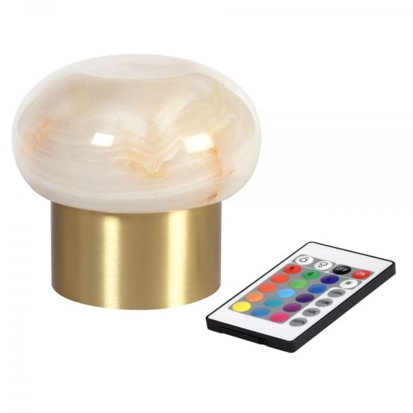 Duni LED-Tischlampe Namak mit Akku, kabellos, wiederaufladbar