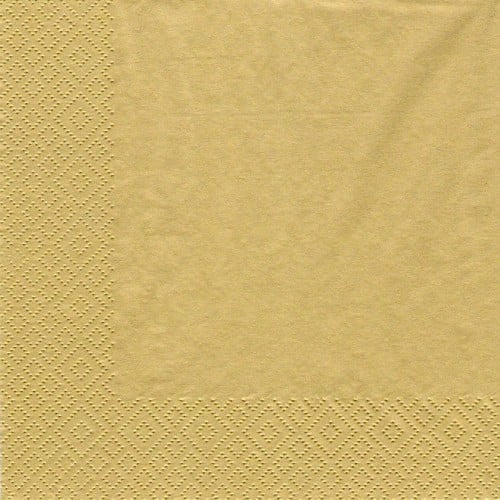 20er Pack Servietten gold, 33 x 33 cm.