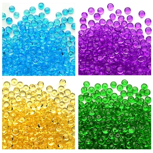 125 ml Raindrops - Kristall Tau - Deko Tautropfen in verschiedenen Farben.