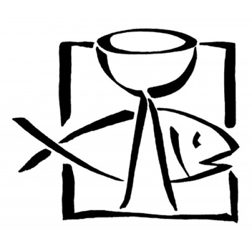 Kommunion Stempel, Fisch und Kelch in 2 Größen