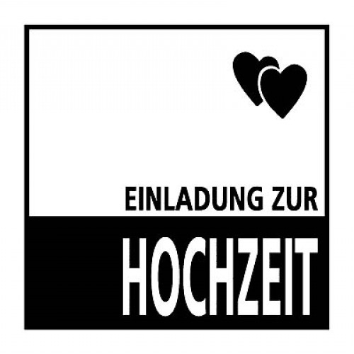 Hochzeit Stempel -Einladung zur Hochzeit-