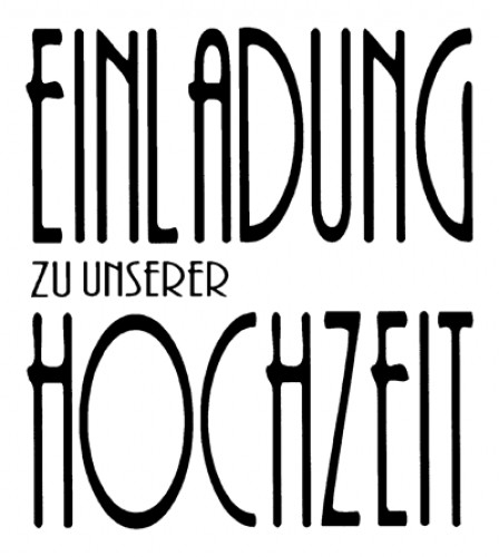 Hochzeit Stempel -Einladung zu unserer Hochzeit-