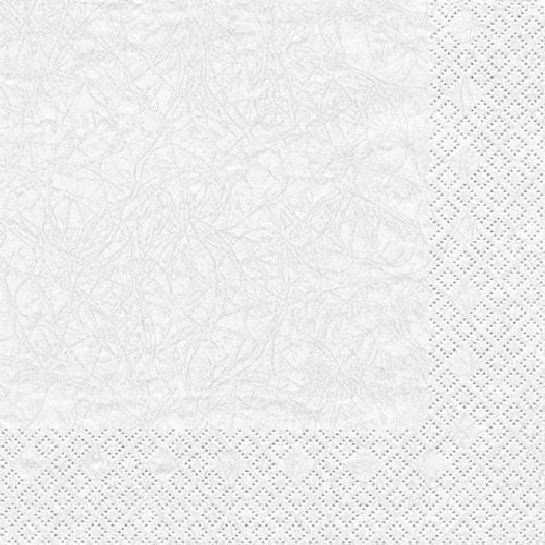 20er Pack Servietten Modern Colors weiß, 33 x 33 cm.
