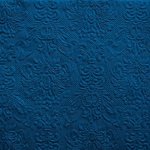 15er Pack Servietten Elegance blau, 33 x 33 cm.