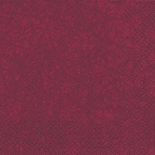 20er Pack Servietten Modern Colors brombeer, 33 x 33 cm.