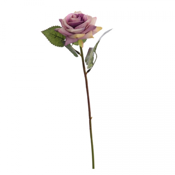 Kunstblume Rose in Lavendel, 37 cm.