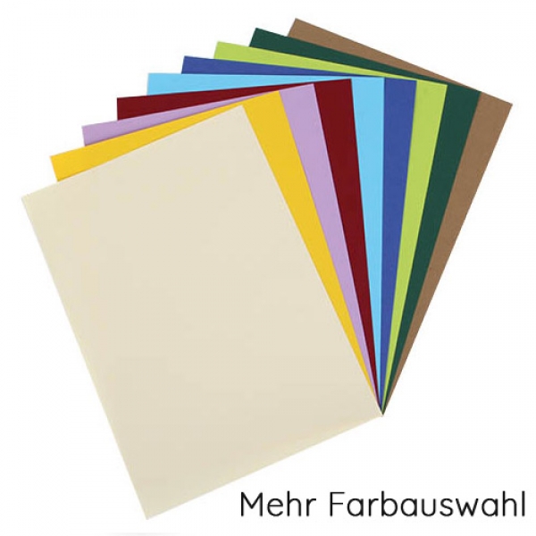 A4 Einlegeblatt für Karten, zum Bedrucken in 25 Farben, Artoz Qualitätspapier 100gm2.