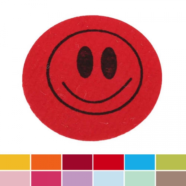 5 Buttons Lächeln zur Einschulung in 12 Farben, 32 mm.