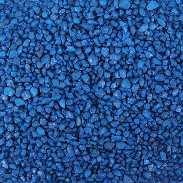 Deko Granulat in Blau.