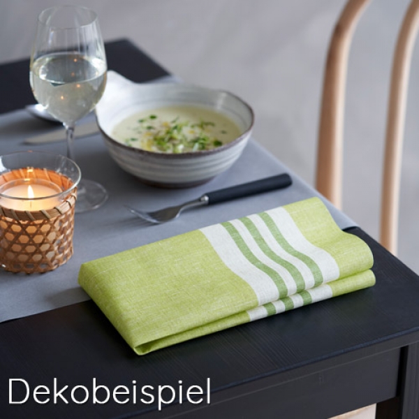 Duni Dunicel Servietten Towel Napkin Raya Kiwi, faltenfrei, 38 x 54 cm.