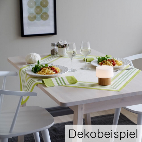 Dekobeispiel Duni Serie Raya Kiwi.
