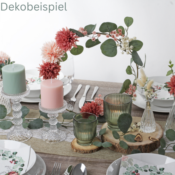 Dekobeispiel für die Kunstblume Schleierkraut, hochwertig, in Weiß, 60 cm.