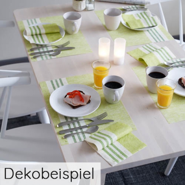 Dekobeispiel Duni Serie Raya Kiwi.