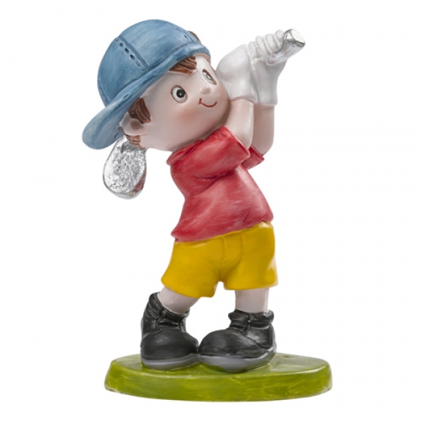 Dekofigur, Tortenfigur Golf Junge, 85 mm.