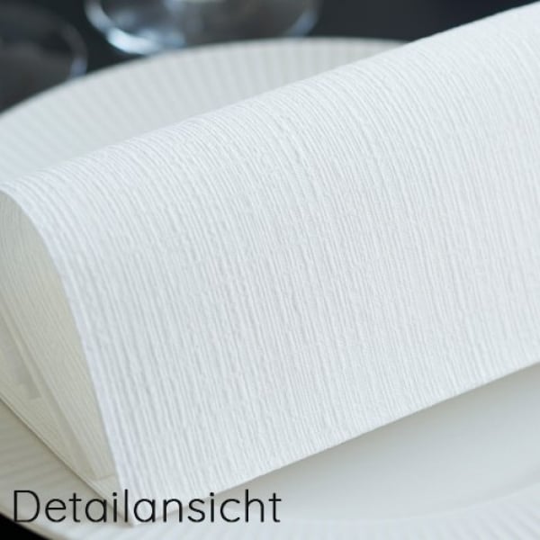 Duni Dunilin Premiumservietten in Weiß, 40 x 40 cm.