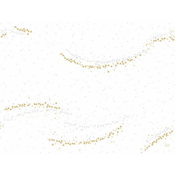 Duni Dunicel Tischsets Golden Stardust White, 30 x 40 cm.