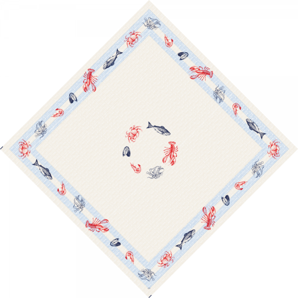 Duni Bio Dunicel® Mitteldecken Cherry Breeze Blue.